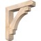 Ekena Millwork Merced Craftsman Smooth Bracket w/ Offset Brace, Douglas Fir, 5 1/2"W x 26"D x 26"H BKT0604X26X26MRC04SDF - alternate 1